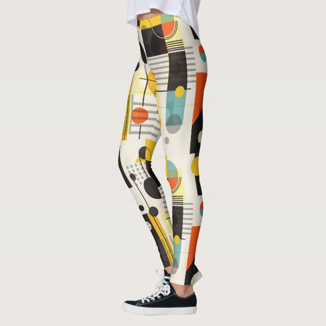 Farbige geometrische Formen Leggings (Links)