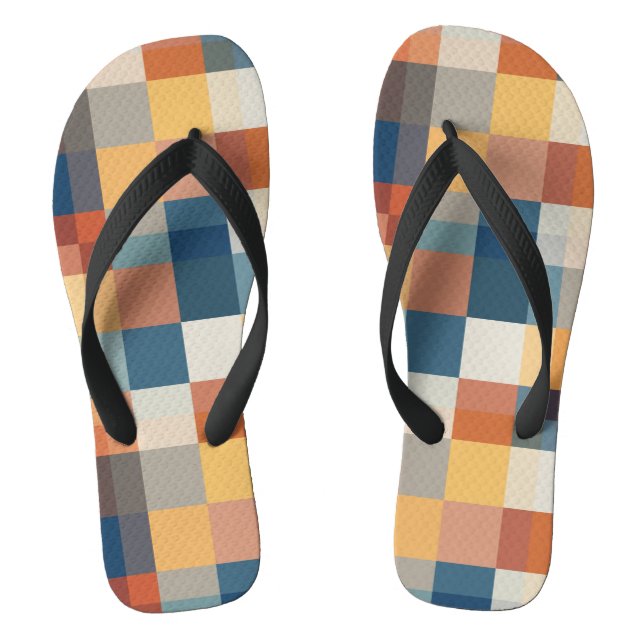 Farbige geometrische Formen nahtlos Flip Flops (Fußbett)