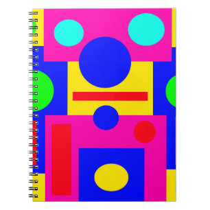 Farbige geometrische Formen Notizblock
