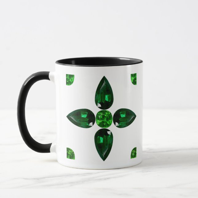 Farbige geometrische Formen Tasse (Links)