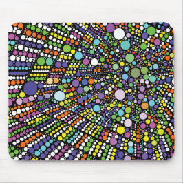 Farbige geometrische Kreise Mousepad