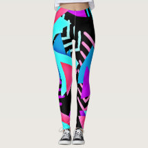 Farbige geometrische Leggings