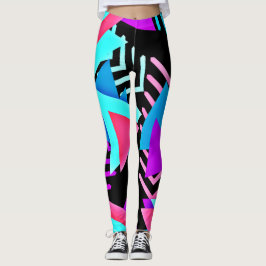 Farbige geometrische Leggings