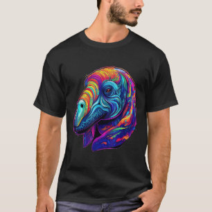 Farbige geometrische Manatee-Seekuh Pop-Ozean-Anim T-Shirt