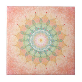 Farbige geometrische Mandala-Kachel - Original-Dig Fliese