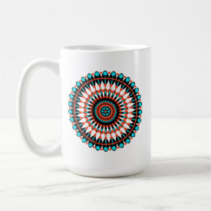 Farbige geometrische Mandala-Kunst-46456 Kaffeetasse