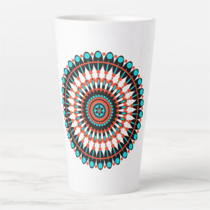 Farbige geometrische Mandala-Kunst-46456 Milchtasse