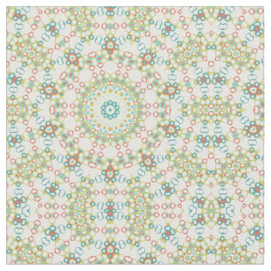 Farbige geometrische Mandala-Muster Stoff