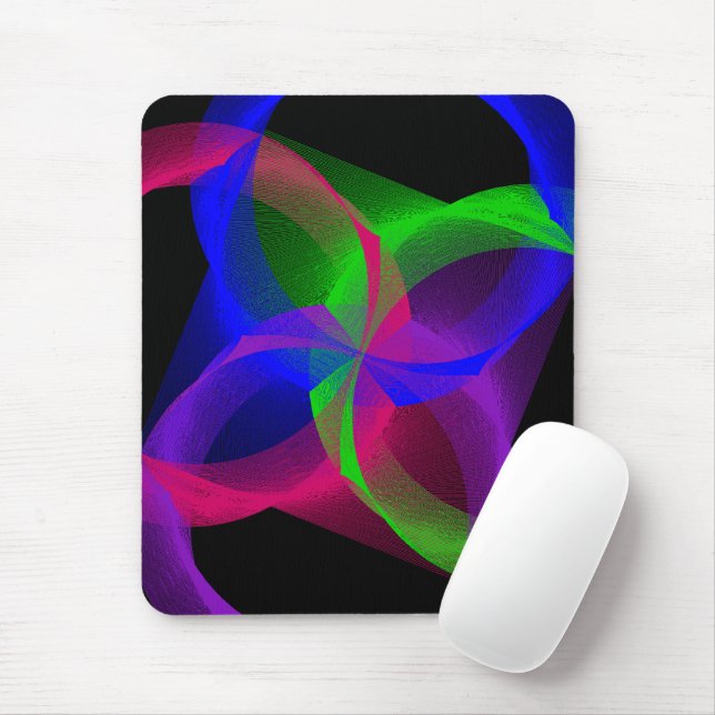 Farbige geometrische Mischmaske Mousepad (Mit Mouse)