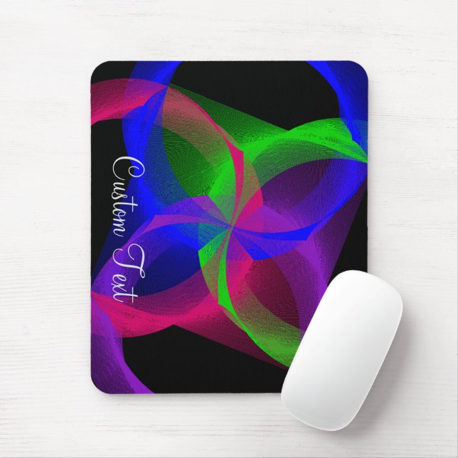 Farbige geometrische Mischmaske Mousepad (Mit Mouse)