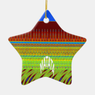 Farbige geometrische Motiv-Kunst Keramik Ornament