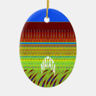 Farbige geometrische Motiv-Kunst Keramik Ornament