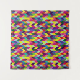 Farbige geometrische Musterdesign – modern stilvol Wandteppich