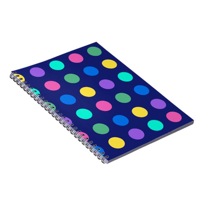 Farbige geometrische Punkte  Notizblock (Rechte Seite)