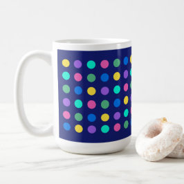 Farbige geometrische Punkte Trinkgefäß-Design - Kaffeetasse
