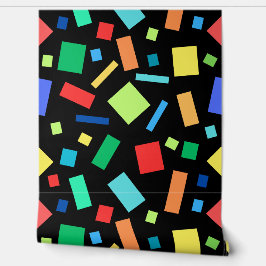 Farbige geometrische Quadrate und Rechtecke Kinder Tapete