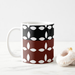 Farbige geometrische Streifen Kaffeetasse