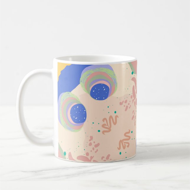 Farbige geometrische Tasse (Links)