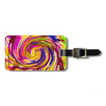 Farbige Gepäckmarke