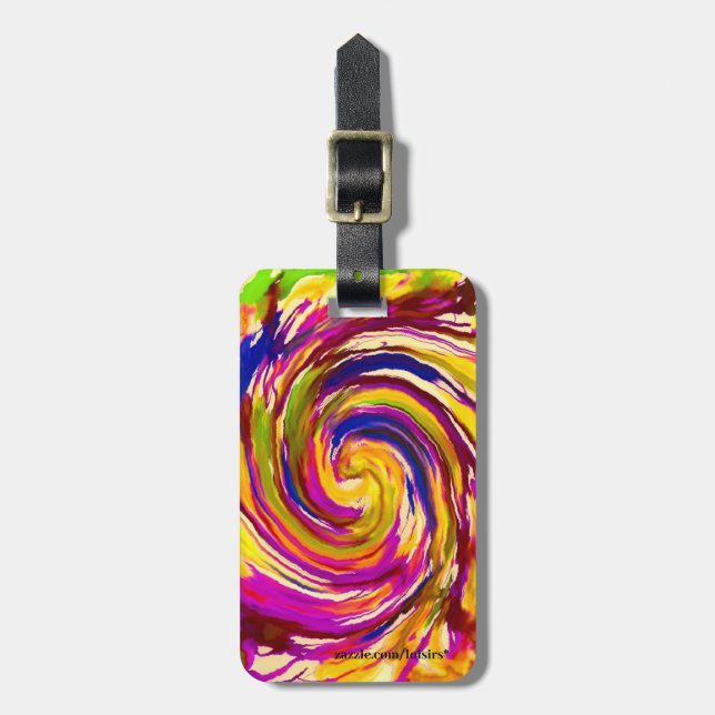 Farbige Gepäckmarke Gepäckanhänger (Vorderseite vertikal)