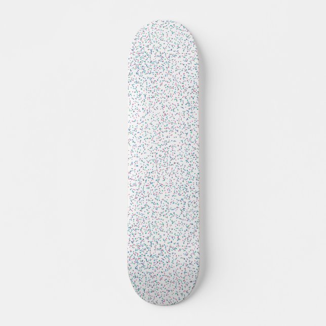 Farbige, gesprenkelte Frühlingspunkte  Skateboard (Vorne)