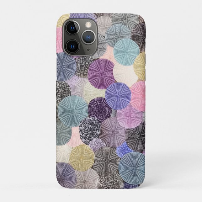 Farbige Gestaltung der Kreise Case-Mate iPhone Hülle (Rückseite)