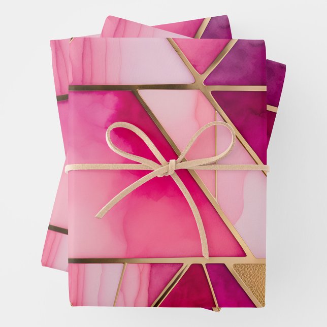 Farbige, gestanzte Glaskunstplatten Geschenkpapier Set (Von Creator hochgeladen)