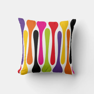 Farbige gestrichene Streifen Kissen