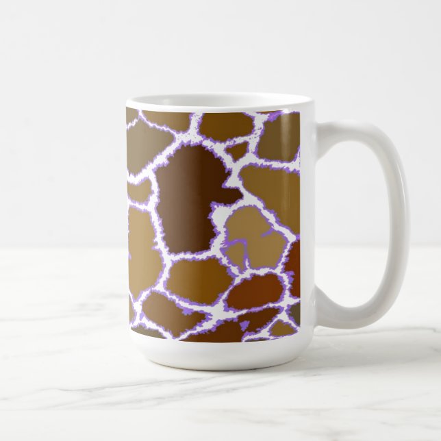 Farbige Giraffe-Fur-Muster Kaffeetasse (Rechts)