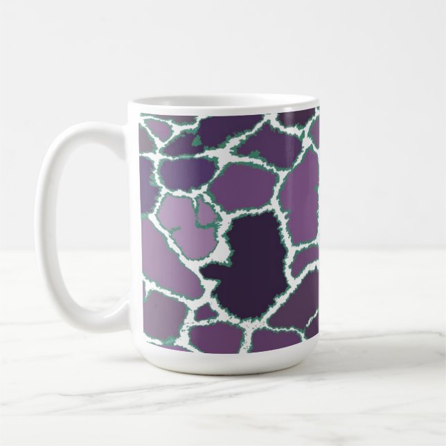 Farbige Giraffe-Fur-Muster Kaffeetasse (Links)