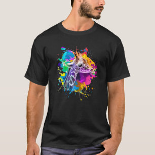 Farbige Giraffe Graphic Niedlich Giraffe Cooles Ti T-Shirt