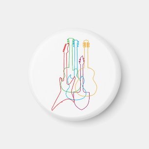 Farbige Gitarren Elektrische akustische klassische Magnet