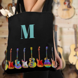 Farbige Gitarrenmonogramm
