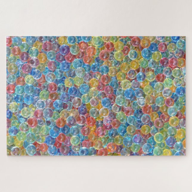 Farbige Glasbälle Murmeln schwierig Puzzle (Horizontal)