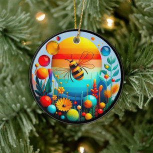 Farbige Glasgartenkunst Keramikdekoration Keramik Ornament