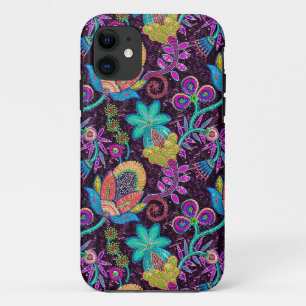 Farbige Glasperlen sehen wie Retro-Blumenmuster au Case-Mate iPhone Hülle