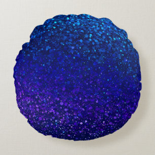 Farbige Glitter-Kunst Runde Wurfkissen Rundes Kissen