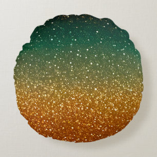 Farbige Glitter-Kunst Runde Wurfkissen Rundes Kissen