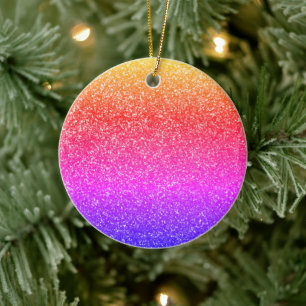 Farbige Glitterie Sprinkles Weihnachtsfeiertag 201 Keramik Ornament