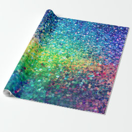 Farbige Glitzer- und Glitzern-Textur Geschenkpapier