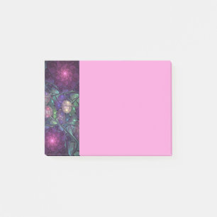 Farbige glitzernde moderne abstrakte Fraktalkunst Post-it Klebezettel