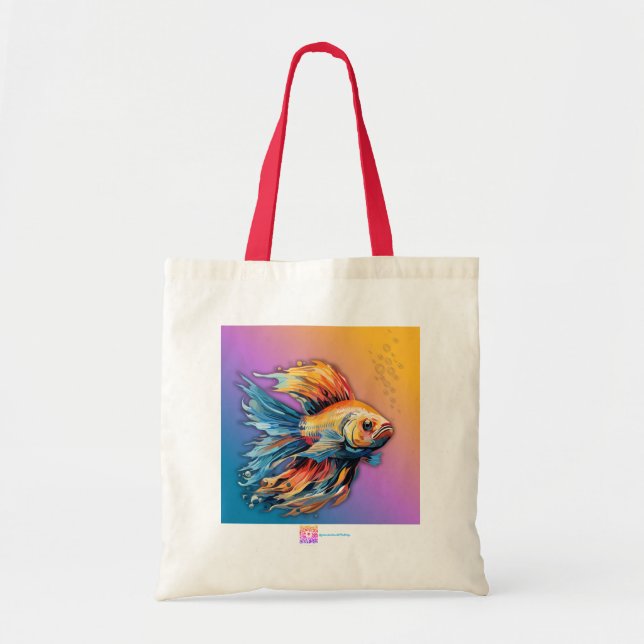 FARBIGE GOLDFISCH-Tragetasche  Tragetasche (Vorne)