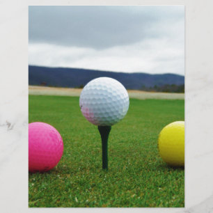 Farbige Golfbälle, Berg-Tee