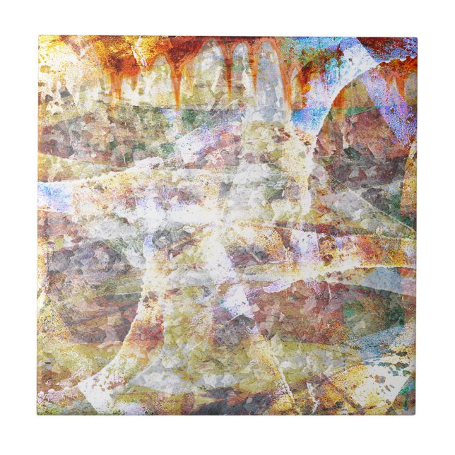 Farbige Graffiti Fliese (Vorderseite)