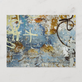 Farbige Graffiti-Textur Postkarte