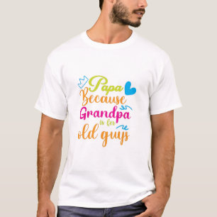 Farbige Grafik "I Liebe You Daddy" mit einem Schna T-Shirt