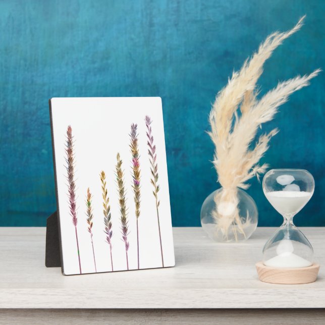 Farbige Gras Fotoplatte (Seite)