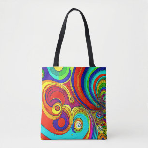 Farbige Groovy Rainbow-Wirbel