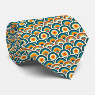 Farbige Groovy Retro-Schlips Krawatte
