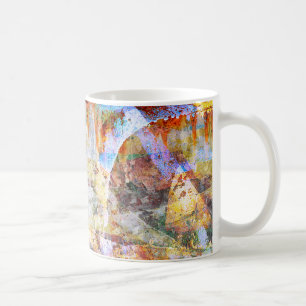 Farbige Grunge Graffiti Kaffeetasse